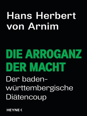 cover image of Die Arroganz der Macht